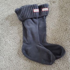 Hunter Rain Boot Sock Inserts, Gray, Size L